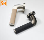 Khóa cửa phân thể tay cầm bọc da sang trọng RH0004-3