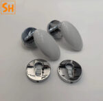 Khóa cửa tay gạt bằng gốm sứ hình Oval SH0305