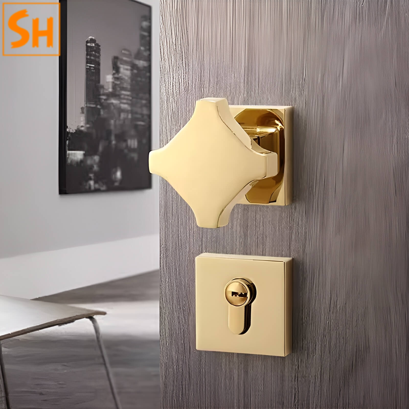 khoa-cua-tay-gat-phong-ngu-kieu-dang-sang-tao-sh7895 Khóa cửa thông phòng kiểu dáng hình học sáng tạo SH7895 1