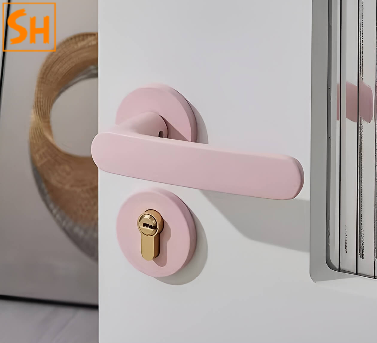 Khóa cửa phân thể hợp kim nhôm màu Pastel SHT5802-2 Khóa cửa phân thể hợp kim nhôm màu Pastel SHT5802