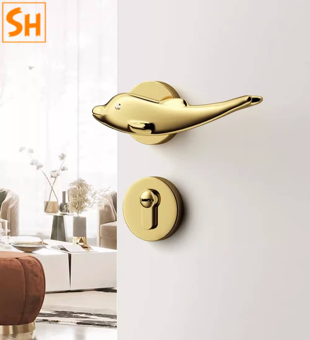 khoa-cua-tay-gat-hop-kim-hinh-chu-ca-heo-cd6847-8 Khóa cửa tay gạt hợp kim hình chú cá heo CD6847 1