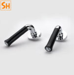 Khóa cửa tay gạt hợp kim kẽm họa tiết hoa hồng KB6167 15