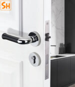 Khóa cửa tay gạt hợp kim kẽm họa tiết hoa hồng KB6167 10