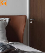 Khóa cửa tay gạt hợp kim kẽm họa tiết hoa hồng KB6167 12
