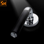 Khóa cửa tay gạt hợp kim kẽm họa tiết hoa hồng KB6167 9
