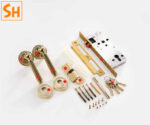 Khóa cửa bằng đồng thau kiểu Pháp KDC2396 a