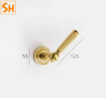 Khóa cửa bằng đồng thau kiểu Pháp KDC2396 b