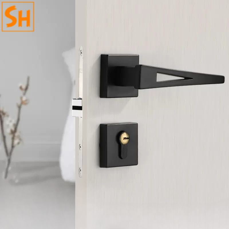 Khóa tay gạt khắc hình tam giác sáng tạo SH5588 Khóa tay gạt khắc hình tam giác sáng tạo SH5588