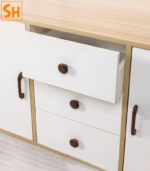 Núm tay nắm tủ bằng gỗ nguyên khối tối giản ZYMZ020 7
