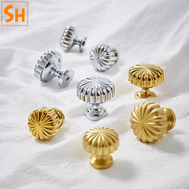 Núm tay nắm tủ hợp kim kẽm bí ngô JCH685 Núm tay nắm tủ hợp kim kẽm bí ngô JCH685