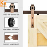 Ray trượt cửa lùa barn door cánh phẳng đơn RT4668 10
