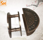 Tay nắm cổng cửa chính tròn hợp kim nhôm HD006 4