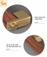 Tay nắm cửa chính bằng gỗ óc chó cao cấp B-299-1