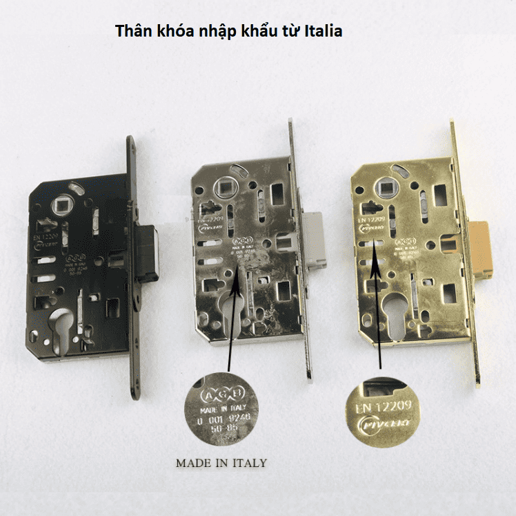 Khóa cửa tay gạt bằng gốm sứ Italia OVLI8073-a