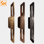 Tay nắm cổng cổ điển biệt thự khách sạn Inox 304 LHY2020T 8