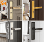 Bộ khóa cửa hiện đại hợp kim kẽm nhiều màu A671-33