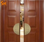 Tay nắm cổng hình bán nguyệt hợp kim nhôm đặc ruột SH100012