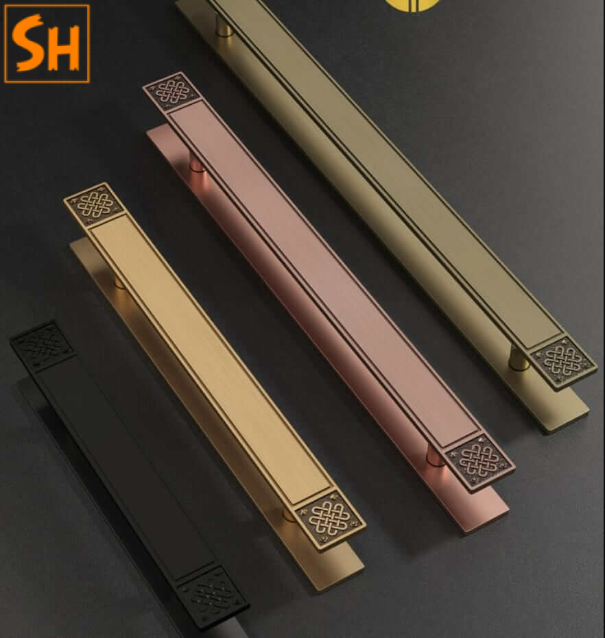 Tay nắm cửa kính cửa gỗ hoa văn cổ điển SH.F15 Tay nắm cửa kính cửa gỗ hoa văn cổ điển SH.F15