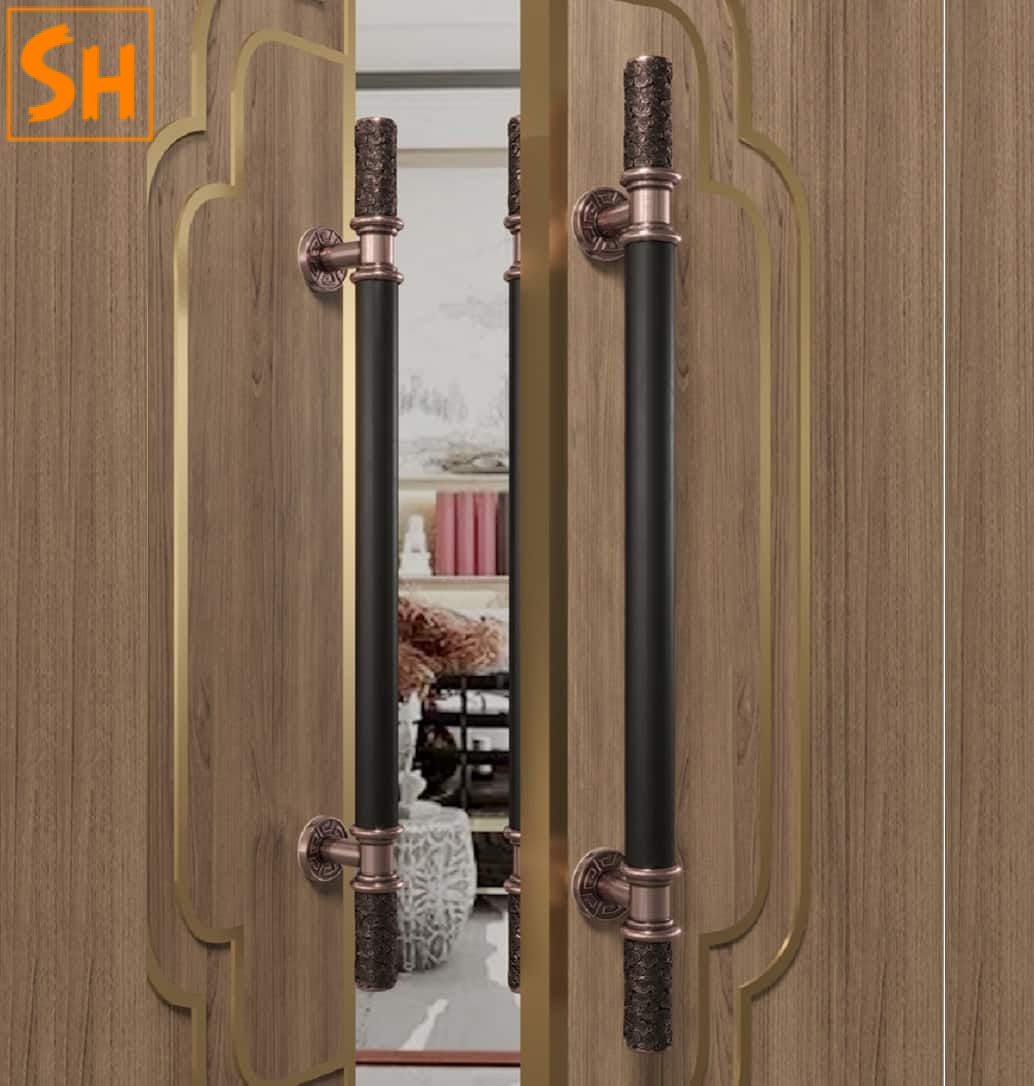 Tay nắm cửa tân cổ điển chân đế lớn D-566 Tay nắm cửa tân cổ điển chân đế lớn D-566