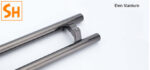 Tay nắm cửa kính inox chân thẳng nhiều màu QB-9824CT 7