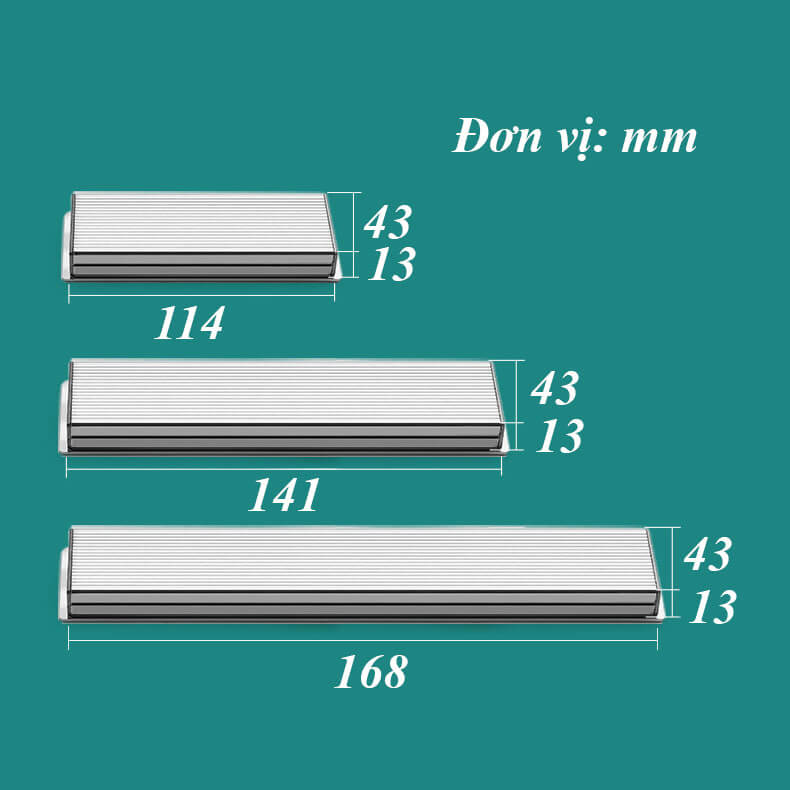 Tay nắm âm hợp kim rãnh vân sọc SH8215 11