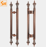 Tay nắm cổng cổ điển sang trọng bằng Inox QB-001