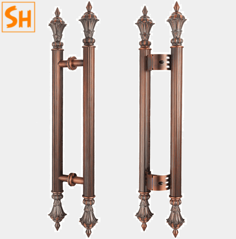 Tay nắm cổng cổ điển sang trọng bằng Inox QB-001 Tay nắm cổng cổ điển sang trọng bằng Inox QB-001