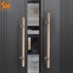 Tay nắm cửa bằng gỗ tự nhiên cao cấp SHJ6918