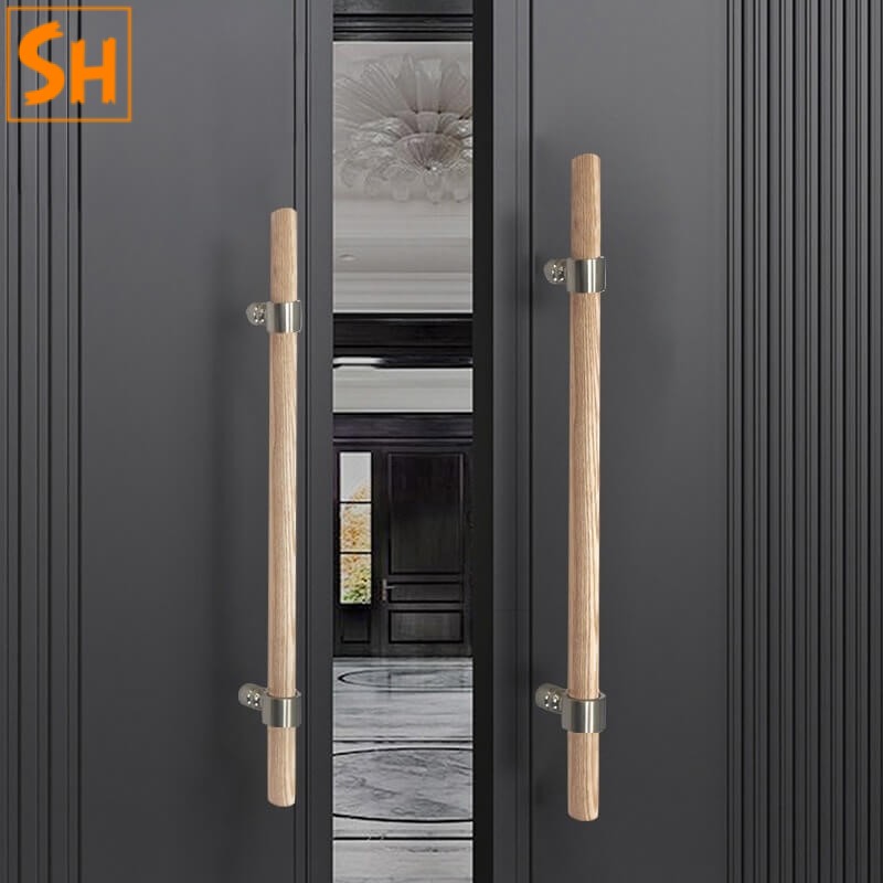 Tay nắm cửa bằng gỗ tự nhiên cao cấp SHJ6918 Tay nắm cửa bằng gỗ tự nhiên cao cấp SHJ6918