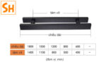 Tay nắm cửa kính, cửa gỗ bằng inox cao cấp DOR8000123 14