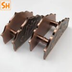 Tay nắm cửa kính đồng thau hoa sen chạm khắc PS6135 11