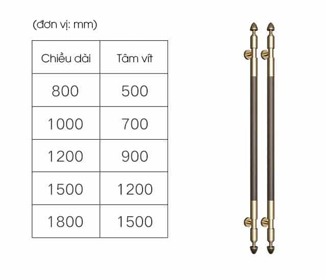 Tay nắm cửa sang trọng bằng gỗ và inox GY2001 17