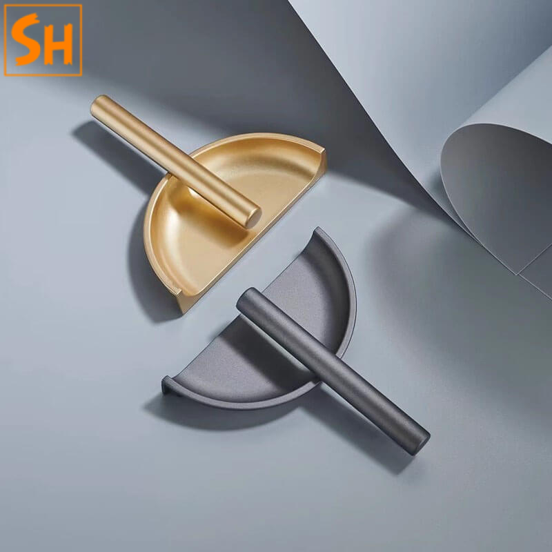 Tay nắm âm tủ bán nguyệt kiểu dáng độc đáo S609-12 Tay nắm âm tủ bán nguyệt kiểu dáng độc đáo S609