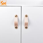 Tay nắm tủ bằng da bò cao cấp SHA32