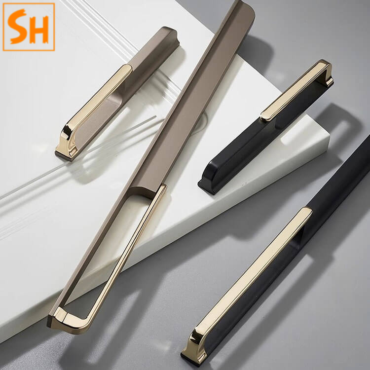 Tay nắm tủ dài quai cầm hợp kim kẽm SHU653 Tay nắm tủ dài quai cầm hợp kim kẽm SHU653