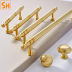 Tay nắm tủ đồng thau kiểu Pháp sang trọng JZ929 11