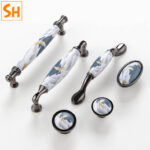 Tay nắm tủ gốm sứ họa tiết cao cấp MDB269 7