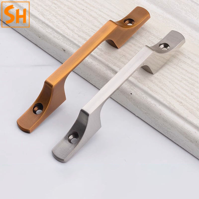 Tay nắm tủ hợp kim kẽm hiện đại tối giản SH5627-8 Tay nắm tủ hợp kim kẽm hiện đại tối giản SH5627
