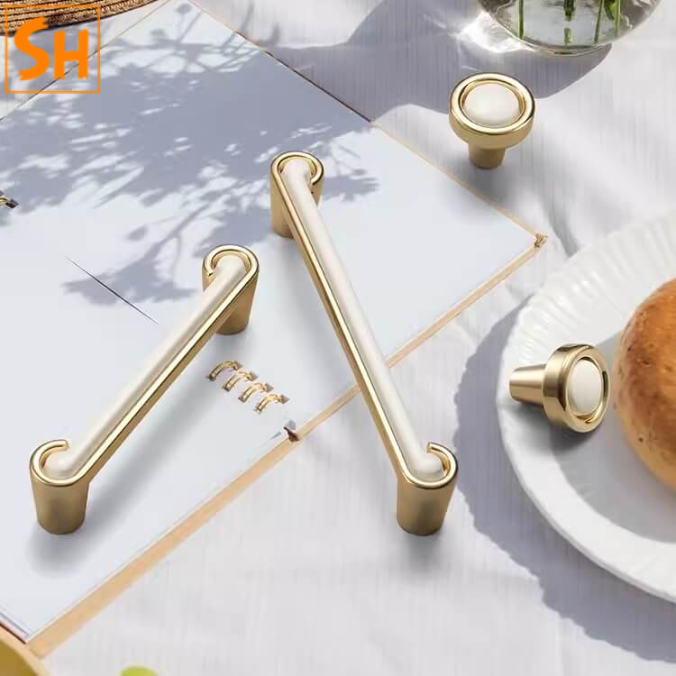 Tay nắm tủ hợp kim kẽm hiện đại tối giản SHF1066 Tay nắm tủ hợp kim kẽm hiện đại tối giản SHF1066