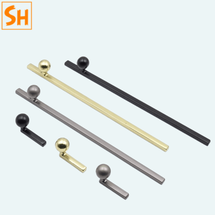 Tay nắm tủ thanh dài núm tròn hiện đại SHT7092 Tay nắm tủ thanh dài núm tròn hiện đại SHT7092