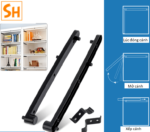 Ray trượt xếp giấu cánh âm cho kệ tủ BTC-MXFU
