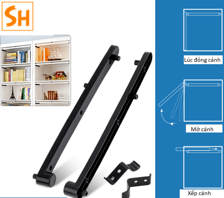 Ray trượt xếp giấu cánh âm cho kệ tủ BTC-MXFU Ray trượt xếp giấu cánh âm cho kệ tủ BTC-MXFU