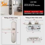 Khóa cửa tay gạt đầu vặn và đầu chìa khóa LDS7004