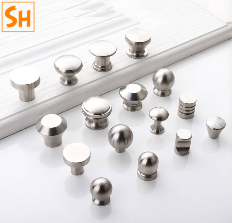 Bộ núm tay nắm tủ bằng inox 304 đa dạng mẫu SH001 Bộ núm tay nắm tủ bằng inox 304 đa dạng mẫu SH001