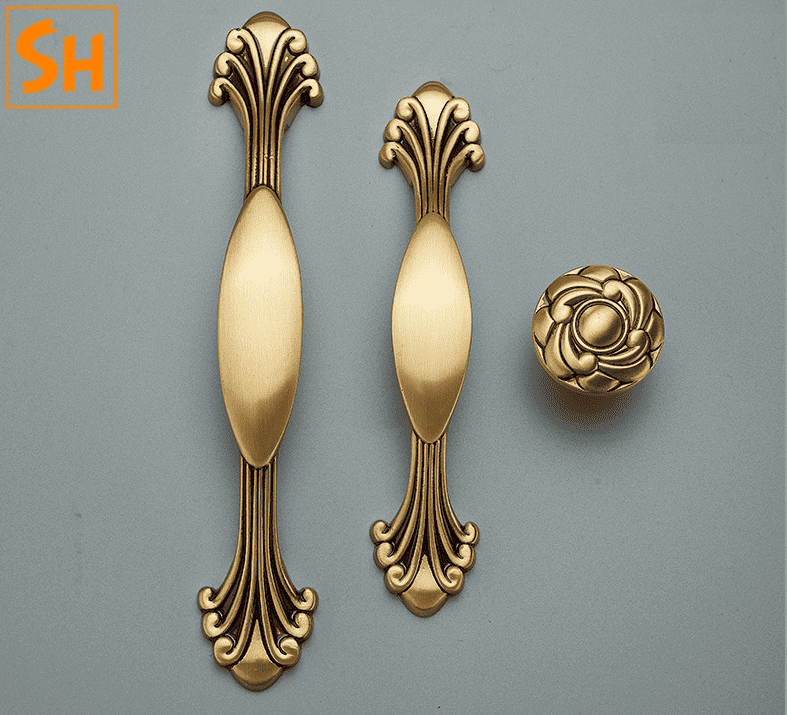Tay nắm tủ phong cách cổ điển bằng đồng cao cấp OK1006A Tay nắm tủ phong cách cổ điển bằng đồng cao cấp OK1006A