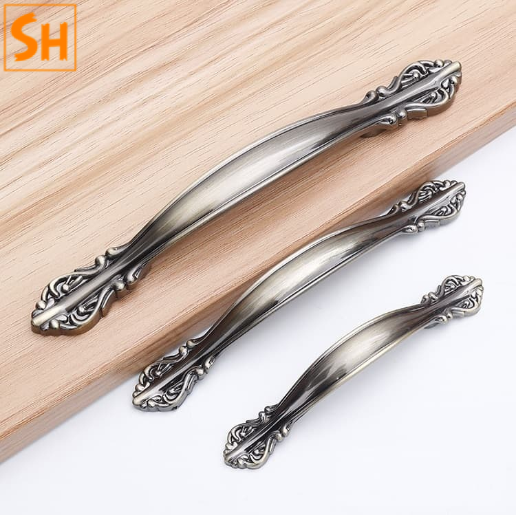 Tay nắm tủ màu đồng xanh cổ điển hợp kim kẽm PSQ6603 Tay nắm tủ màu đồng xanh cổ điển hợp kim kẽm PSQ6603