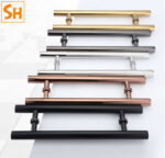 Tay nắm cửa đi bằng inox chân vít thẳng QB-9824CT