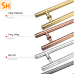 Tay nắm cửa đi bằng inox chân vít thẳng QB-9824CT – ảnh 3
