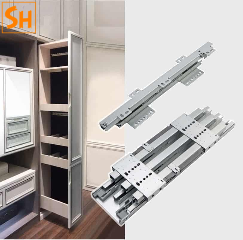 Ray trượt chịu lực cho tủ gỗ cao MX4-500-1