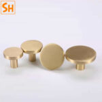 Núm tay nắm kéo tủ trơn tối giản bằng đồng SHHP00123